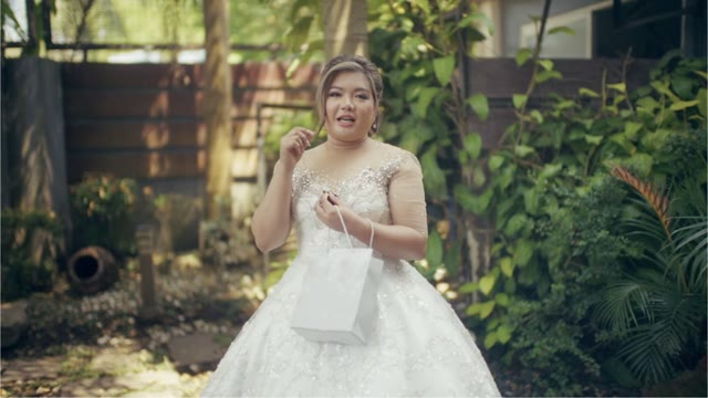 A frame from Jerome and Jocelyn’s wedding film